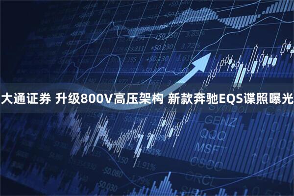 大通证券 升级800V高压架构 新款奔驰EQS谍照曝光